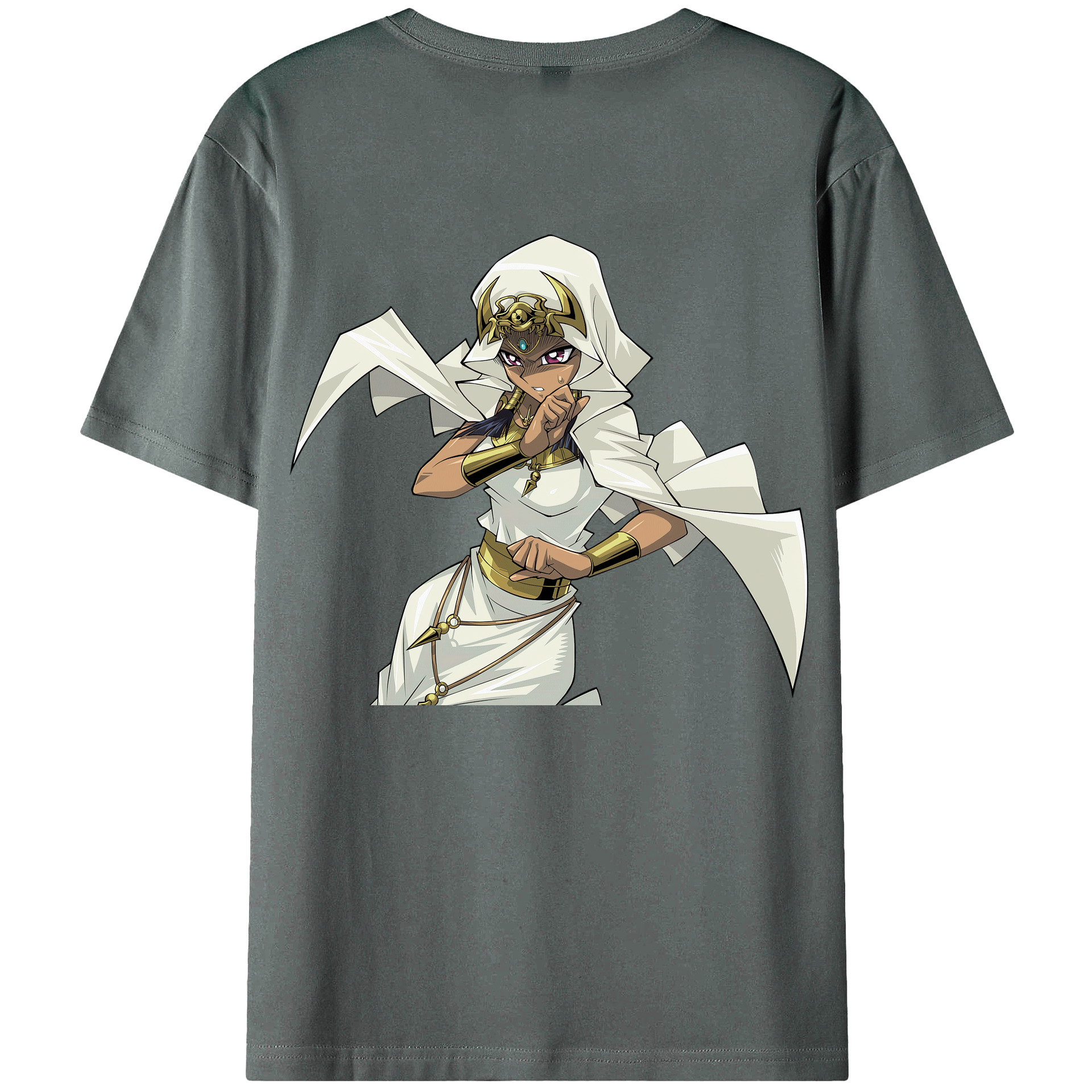 （画像用） 遊☆戯☆王 Yu-Gi-Oh! 綿100％ メンズ半袖Tシャツ（バックプリント） 通気性